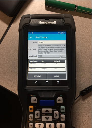 Handheld Scanners - Epicor ERP 10 - Epicor User Help Forum