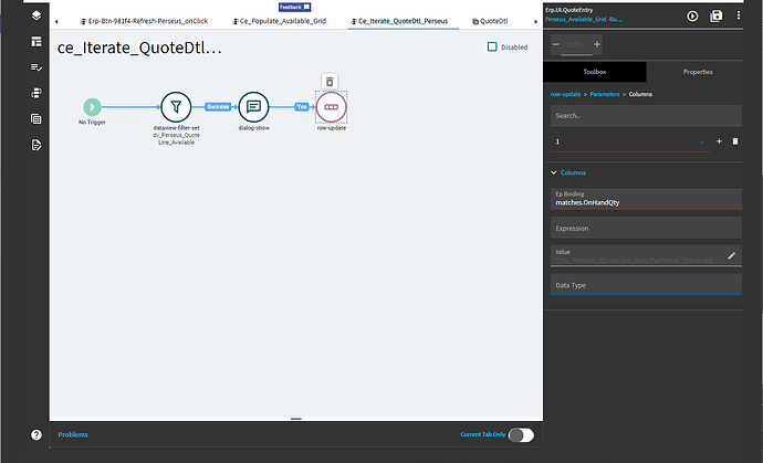 Row Update Fails Iterate