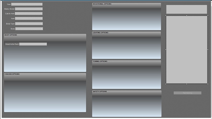 Configurator page layout 2