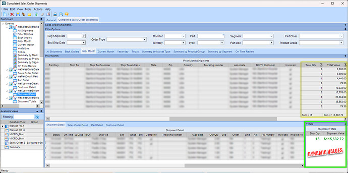 Shipment Dashboard