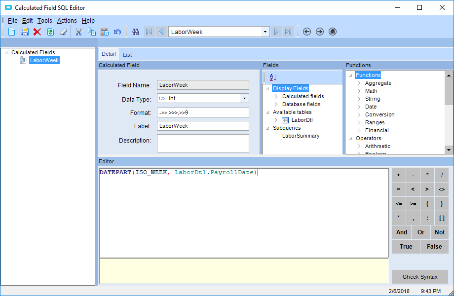 BAQ with PIVOT using conditional Aggregate - Epicor ERP 10 - Epicor ...