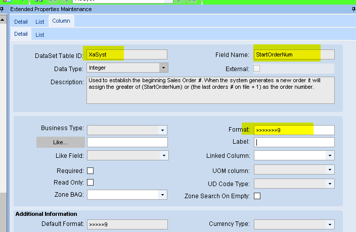 Epicor Extend OrderNum Field - Epicor ERP 10 - Epicor User Help Forum