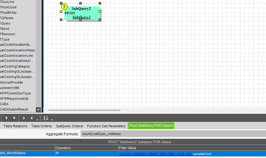 Pivot baq multi lines same - Epicor ERP 10 - Epicor User Help Forum