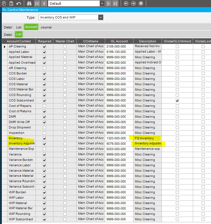 Cost Adjustment not hitting ledger - Epicor ERP 10 - Epicor User Help Forum