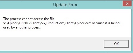 Client Update issue Testing Needed ERP 10 Epicor User Help Forum