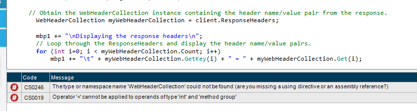 c# - Operator '==' cannot be applied to operands 'method group' or
