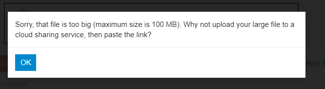 Sorry, that file is too big not seeing correct file size - Site